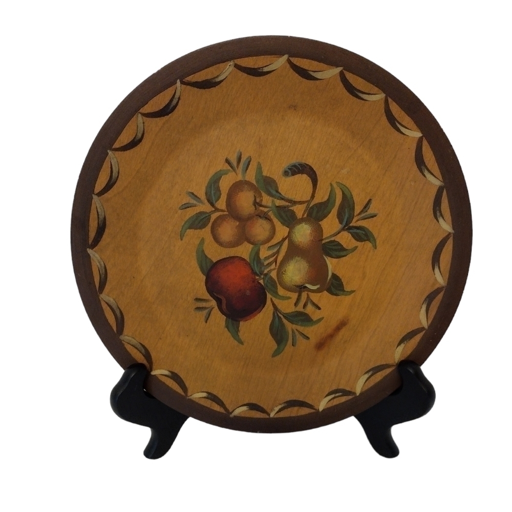 VINTAGE Folk Art Plate Tom Fitz Simons